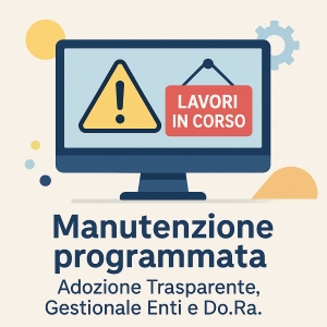 Comunicazione di interruzione temporanea dei servizi