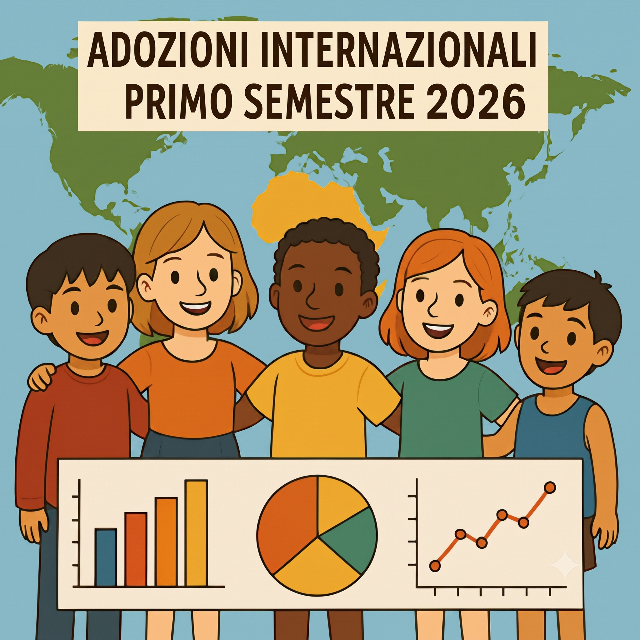 Adozioni internazionali: i dati del primo semestre 2026