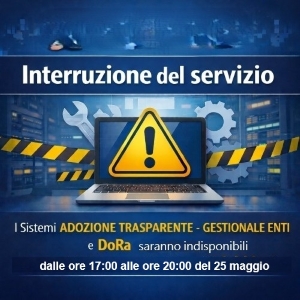 Comunicazione di interruzione temporanea dei servizi